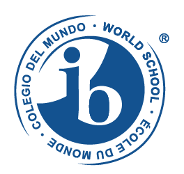 Logotipo del Bachillerato Internacional (IB), Colegio del Mundo IB.